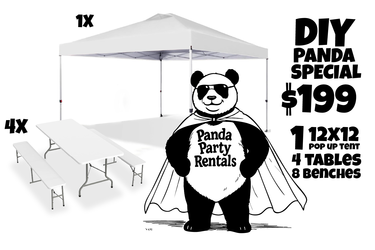 DIY Party Kit - Panda Party Rentals